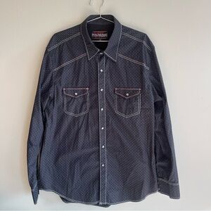 Rock & Roll Cowboy Men's Pearl Snap Long Sleeve Button Down